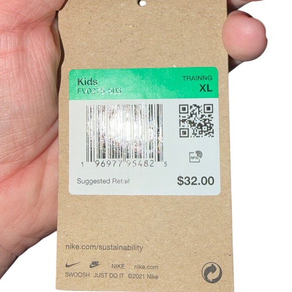 Nike Kids Dri-Fit Athletic Shorts Purple Black Teal Abstract Print Size XL - Picture 9 of 9